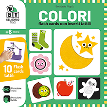 Colori - Flash cards con inserti tattili